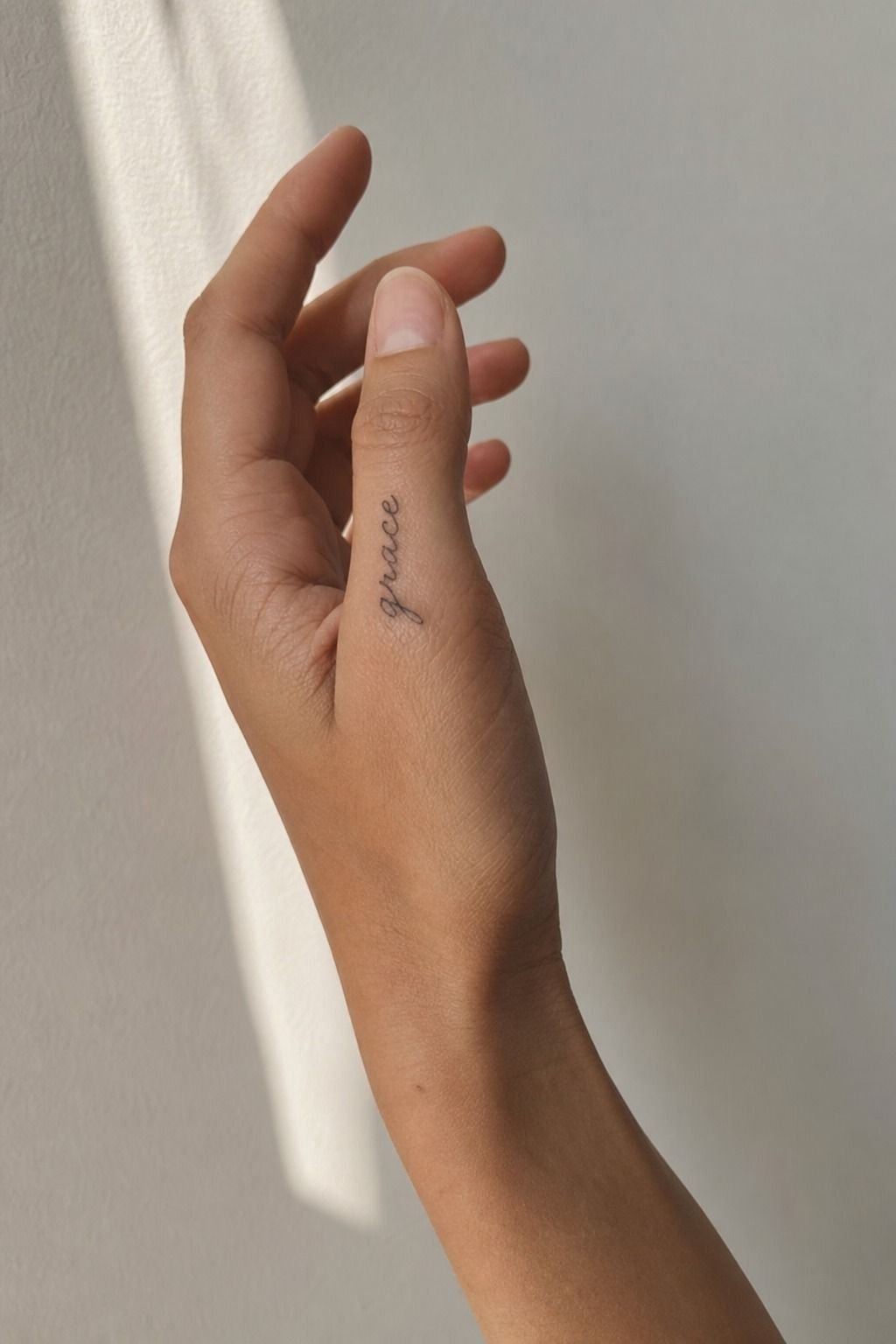I Placed A Meaningful Word Along The Thumb