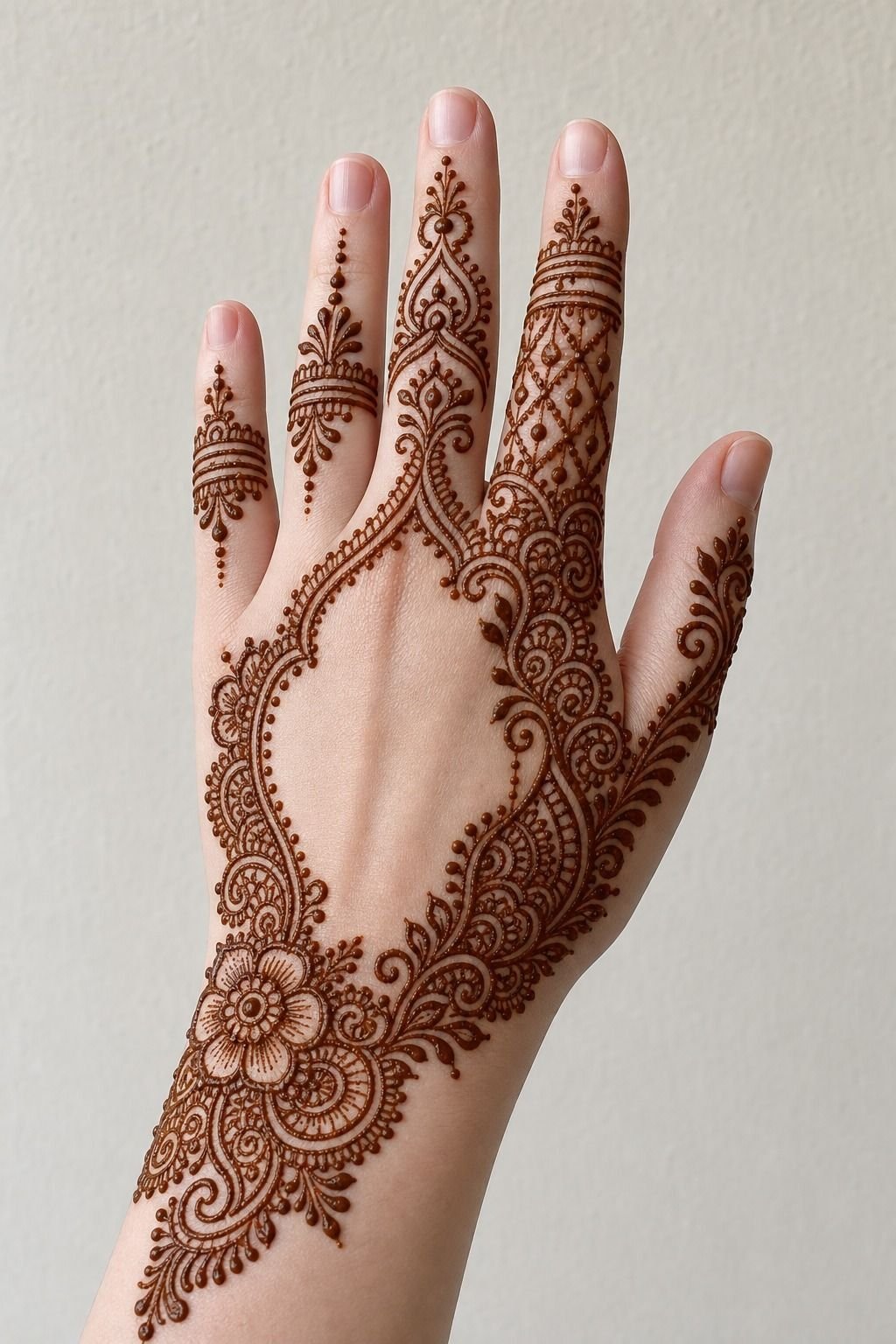 I Leave Negative Space Open on the Front Hand