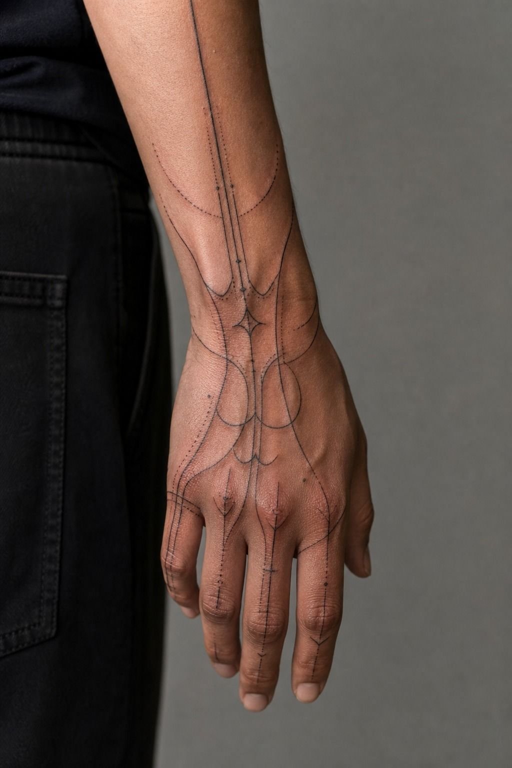 Budget for touch-ups since hand tattoos need yearly refresh