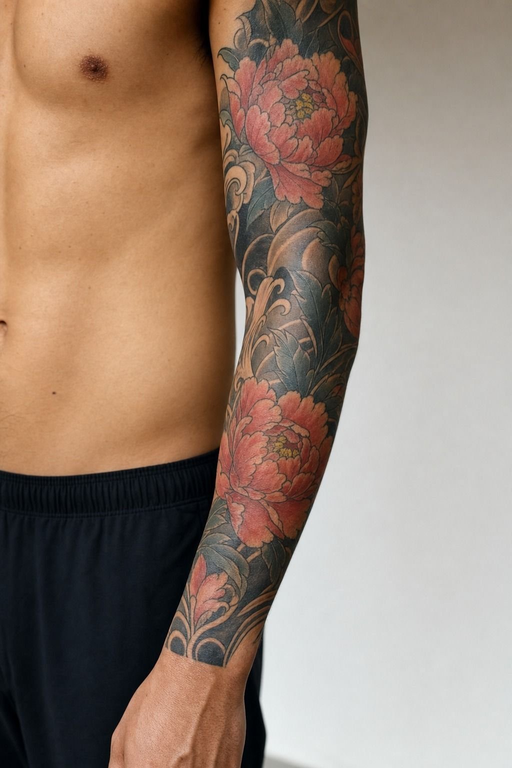 Plan Japanese Peony Tattoo Body Placement