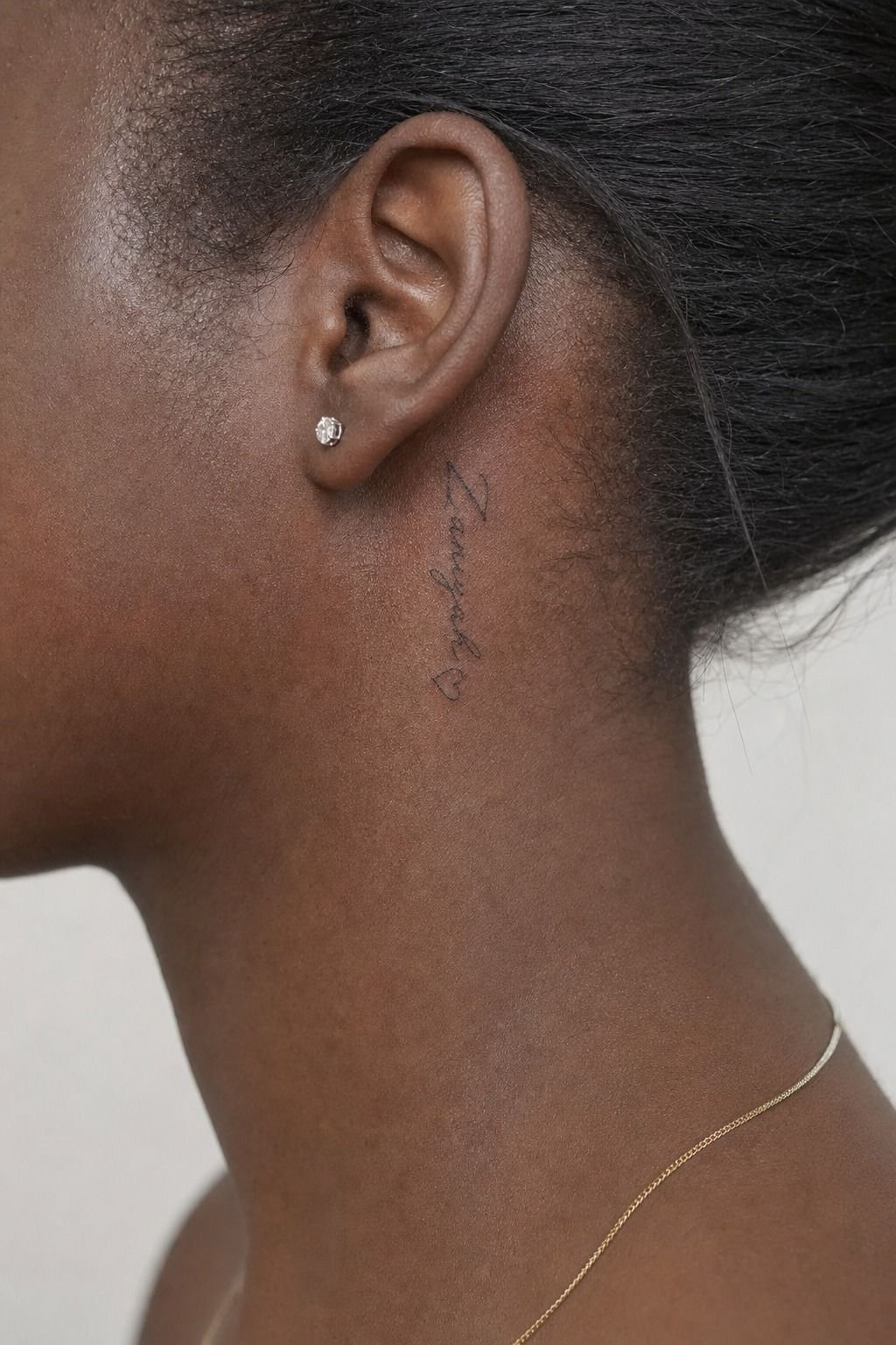 Balance a Child Name With a Tiny Heart Outline