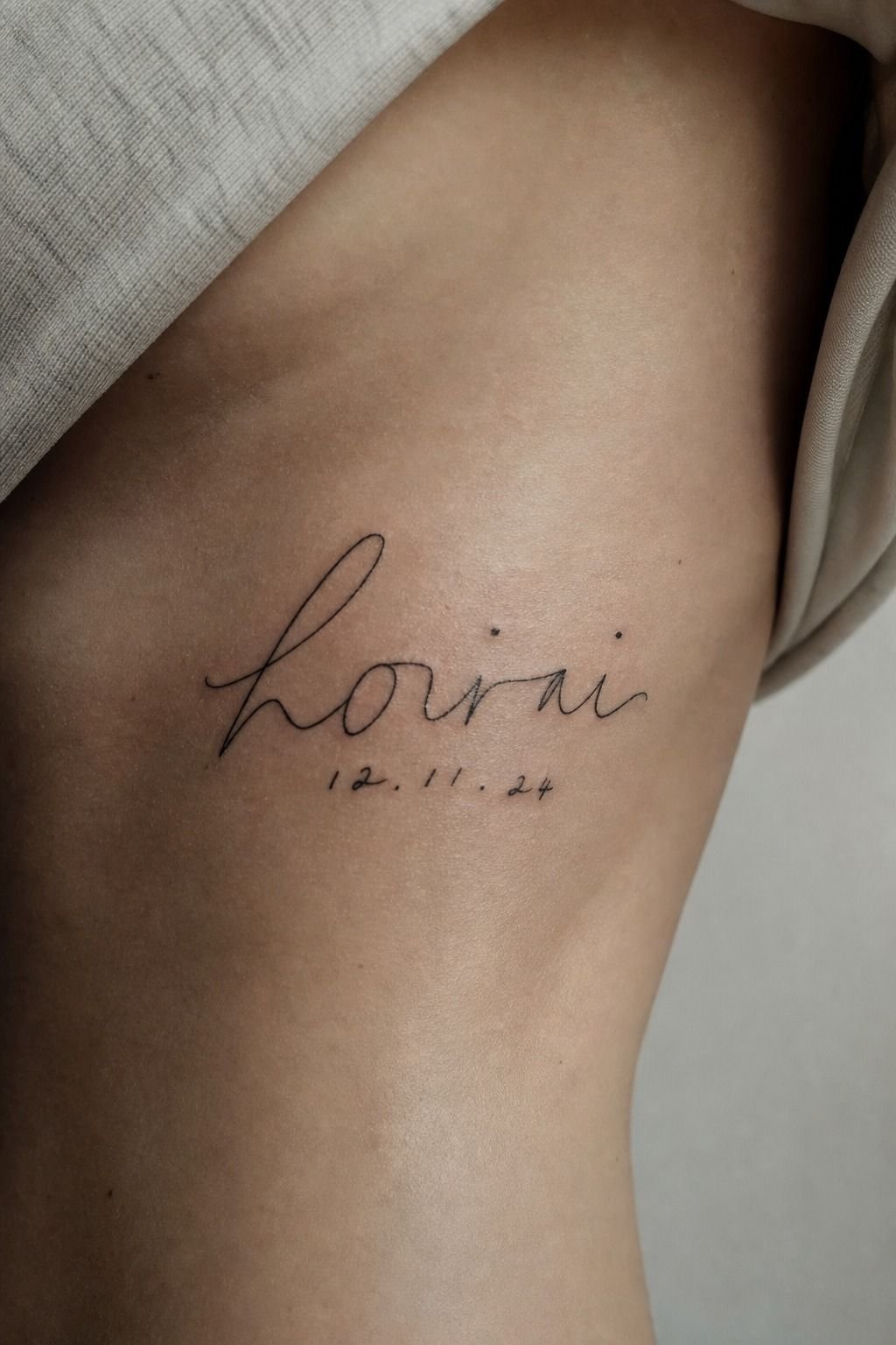 Stack a Baby Name and Birthdate on the Ribs