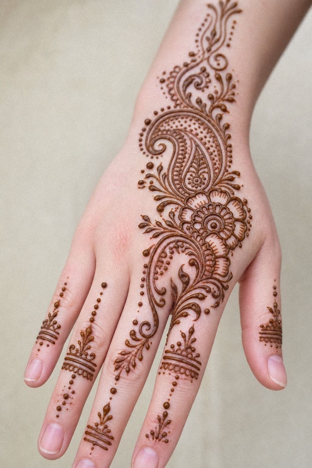 Add Fine Dotwork Around Finger Joints
