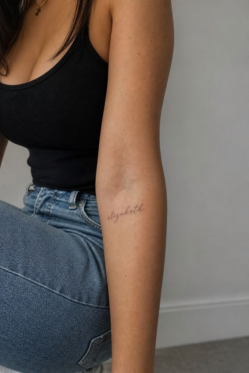 Move a Small Name Tattoo to the Inner Arm