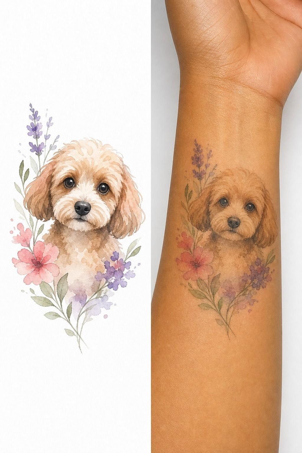 Can A Watercolor Pet Portrait Work With Minimal Outline?