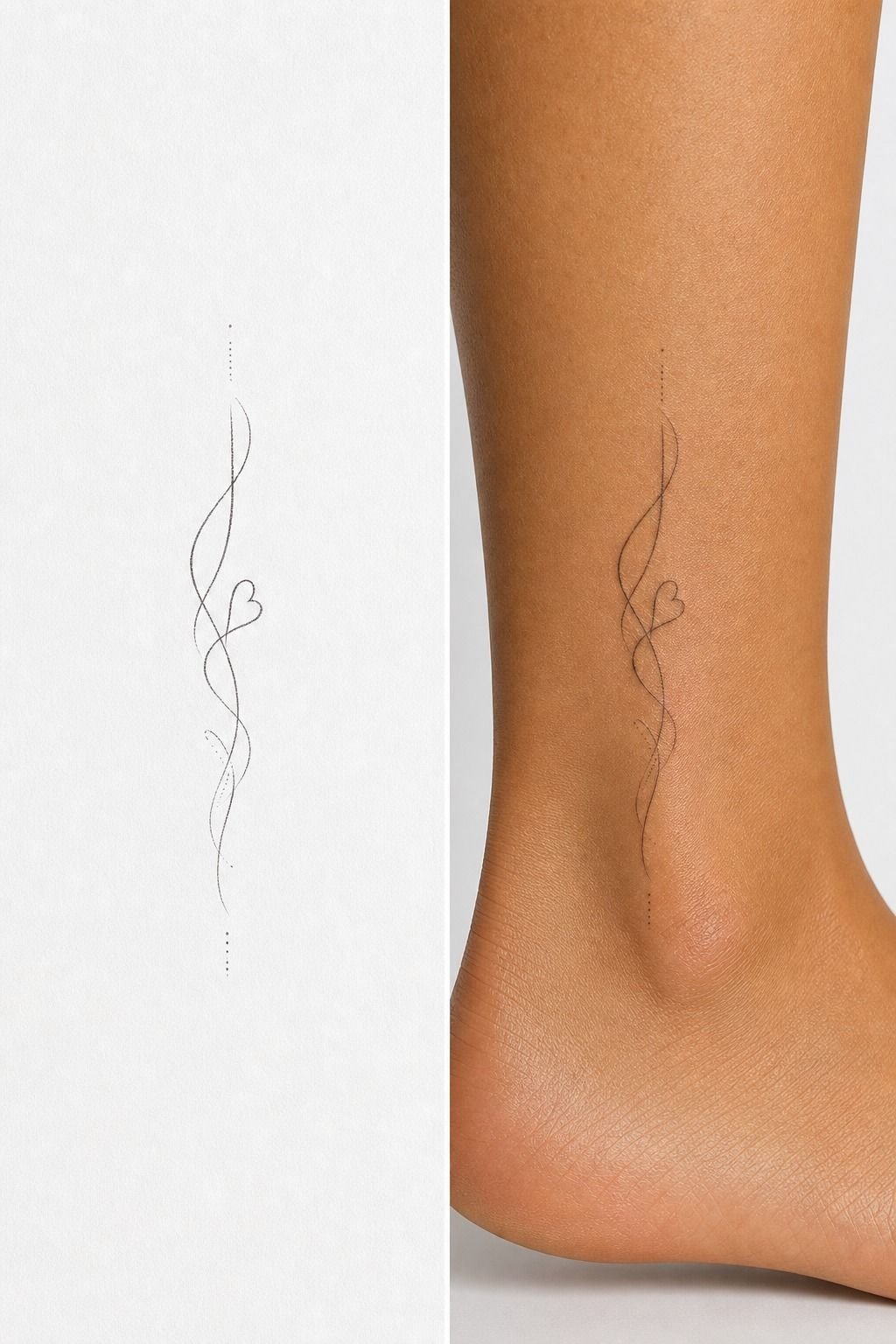 Choose Delicate Ankle Script Over Micro Lettering