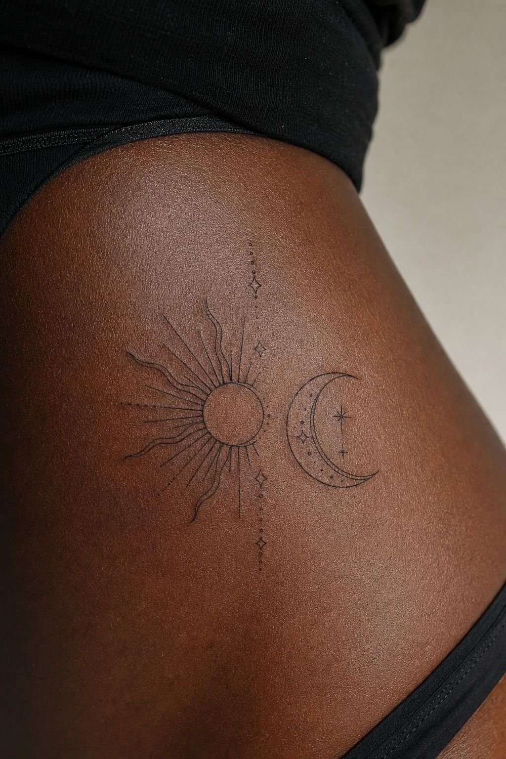 Keep Matching Sun Moon Friendship Tattoos Related, Not Cloned