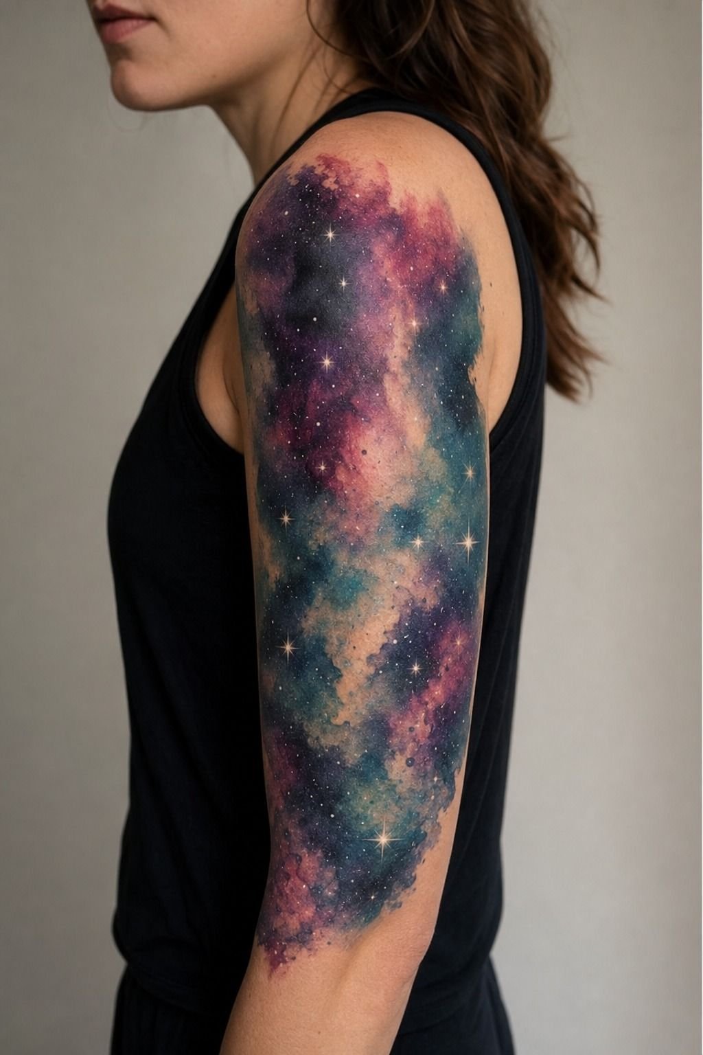 Follow The Nebula Anchor Rule For A Watercolor Galaxy
