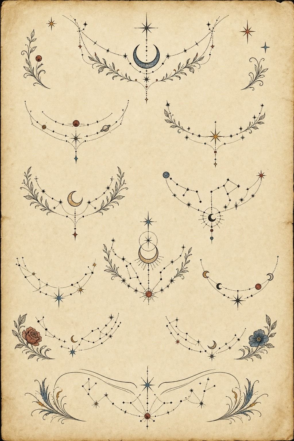 Constellation Maps Following the Curve of Your Neck