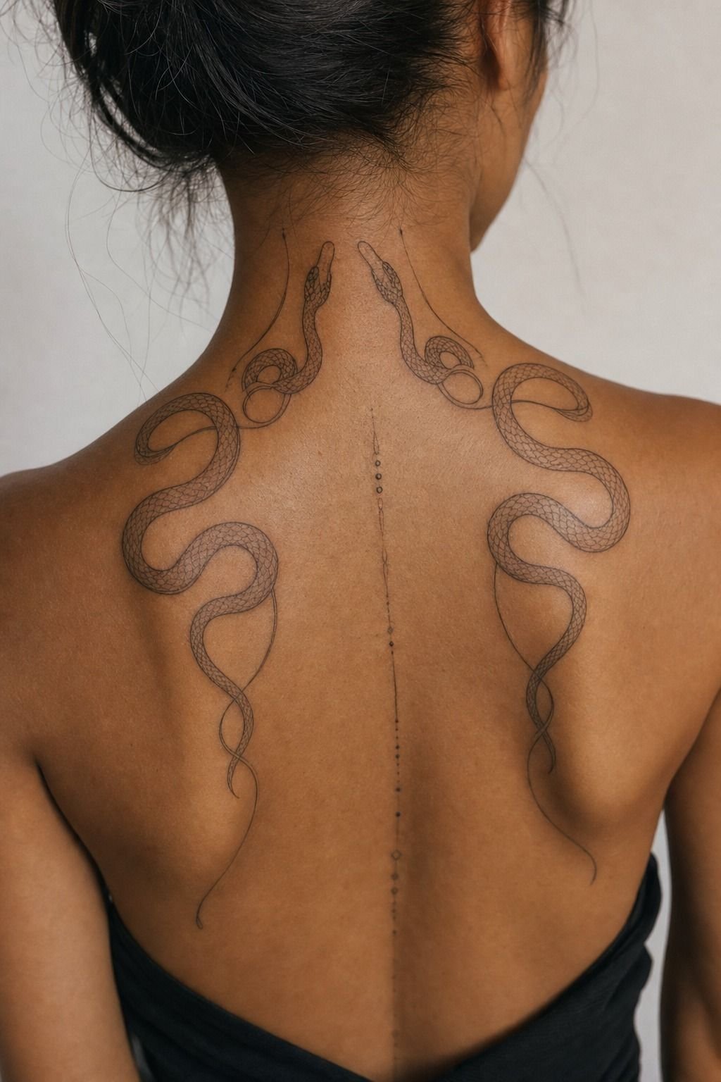 Snake Designs That Wrap the Back of the Neck