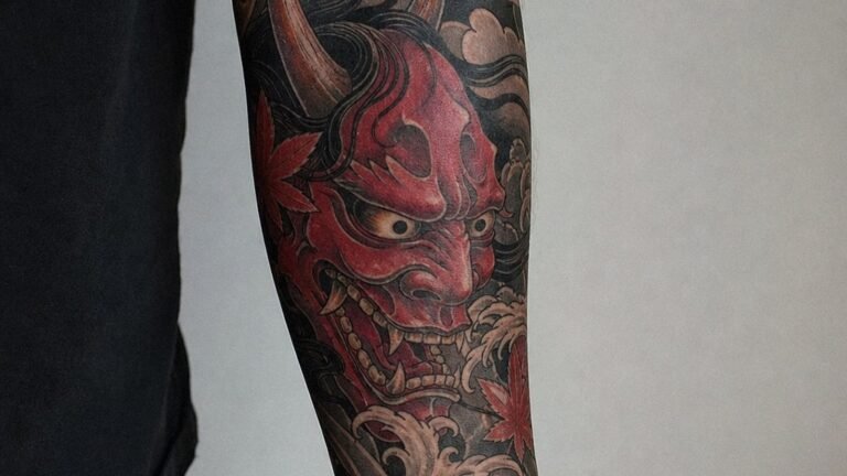 18 Oni Tattoo Ideas That Stay Bold Without Turning Muddy