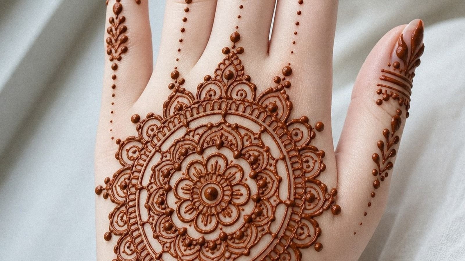 Easy Only Palm Mehndi Design That Stays Clean on Skin