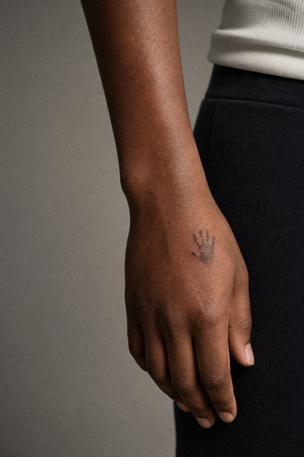 Start With Tiny Child Handprint Ink