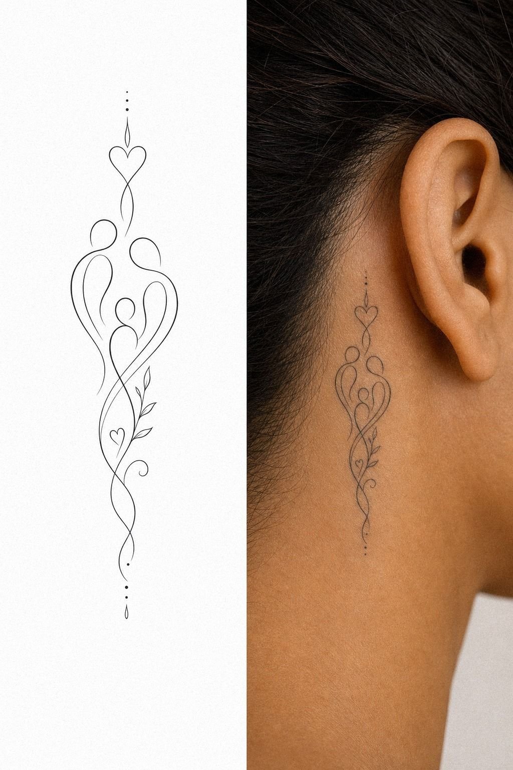 Plan A Memorial Family Script Tattoo