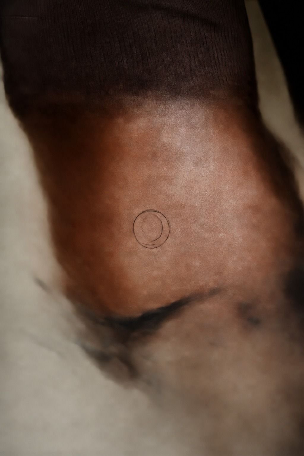 Matching Half Moon Friendship Tattoo