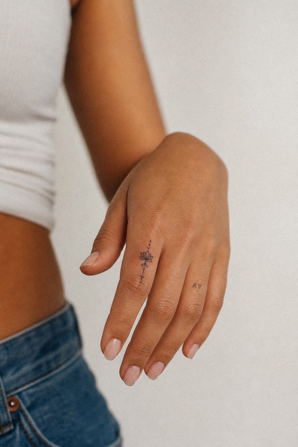 Start With Matching Tiny Finger Initials