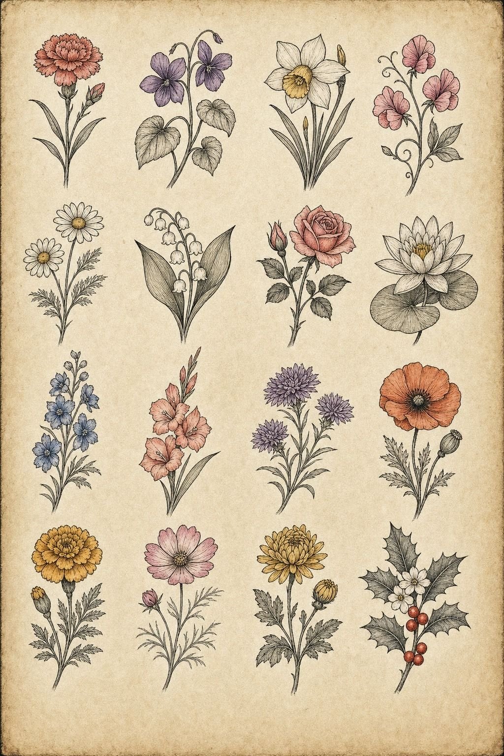 Plan A Fine Line Birth Flower