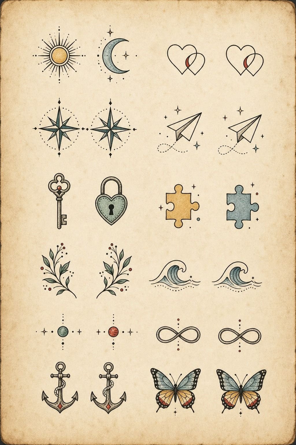 Plan Matching Micro Tattoos With Shared Meaning