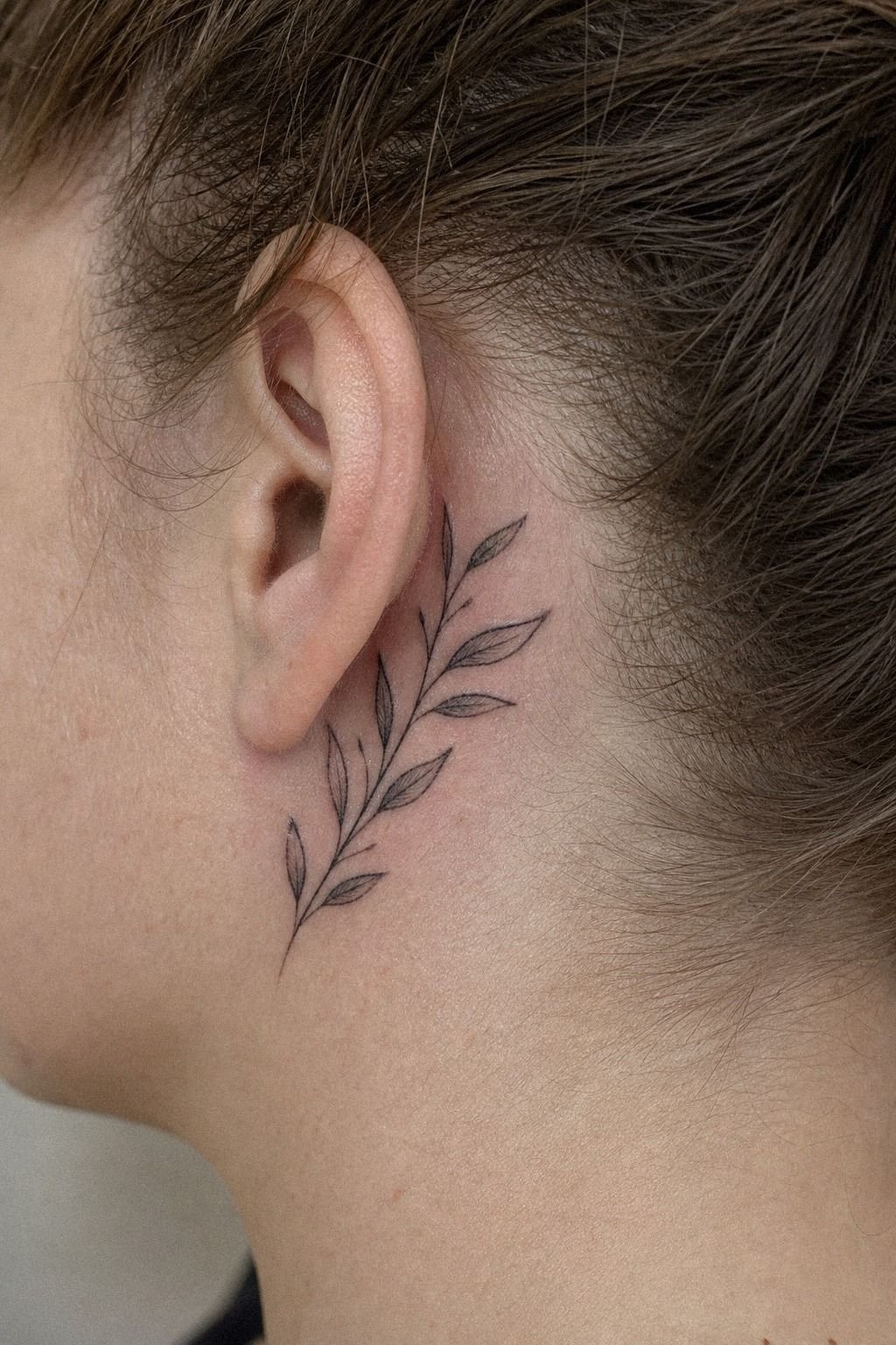 Start With Tiny Leaves Behind The Ear
