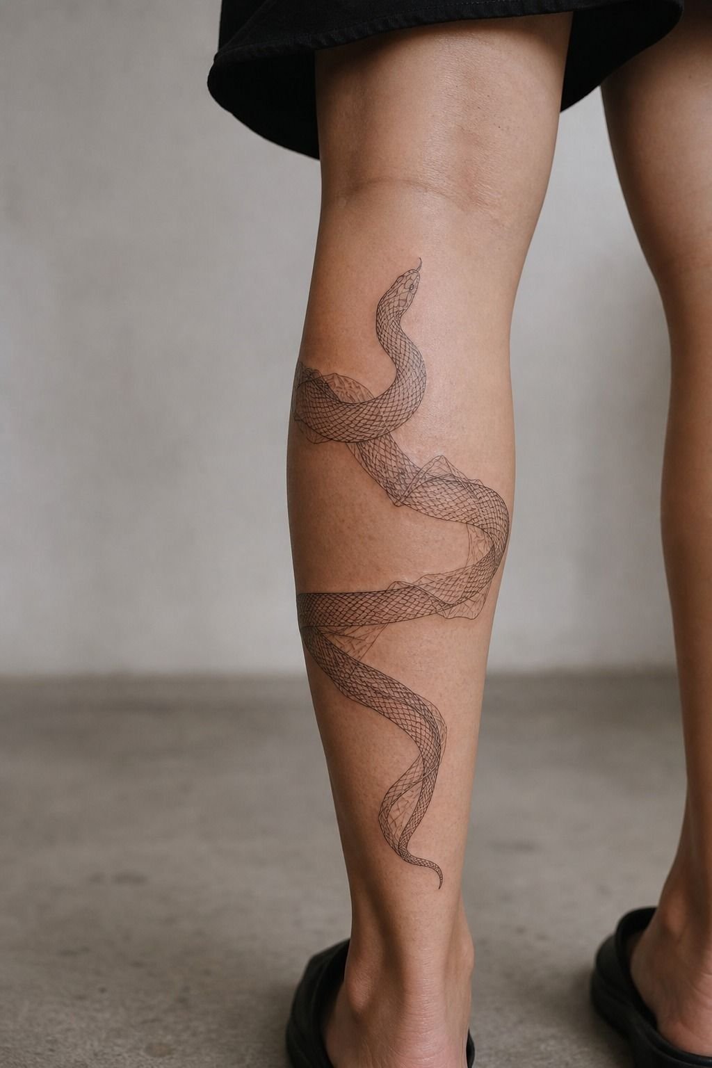 Wrap A Shedding Snake Around The Calf