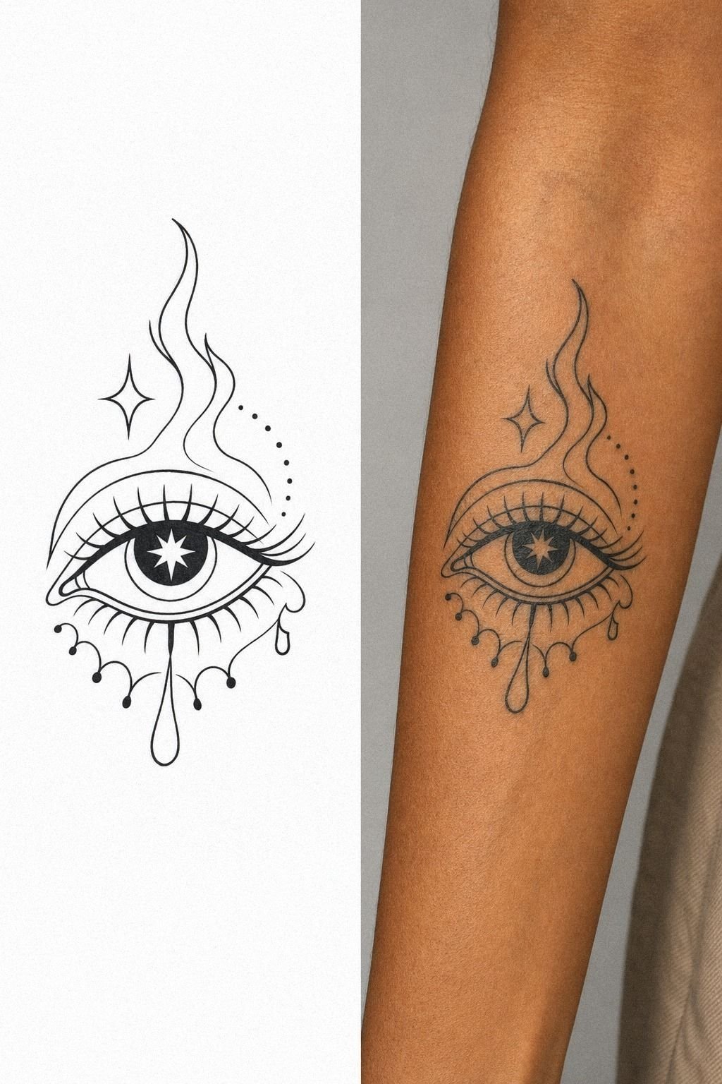 Place A Funky Eye Tattoo On Forearm