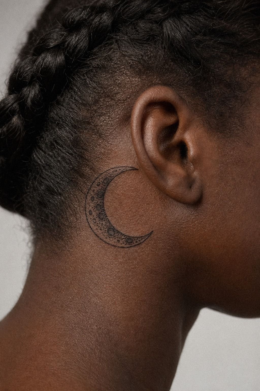 Place Micro Moon Ink Behind The Ear