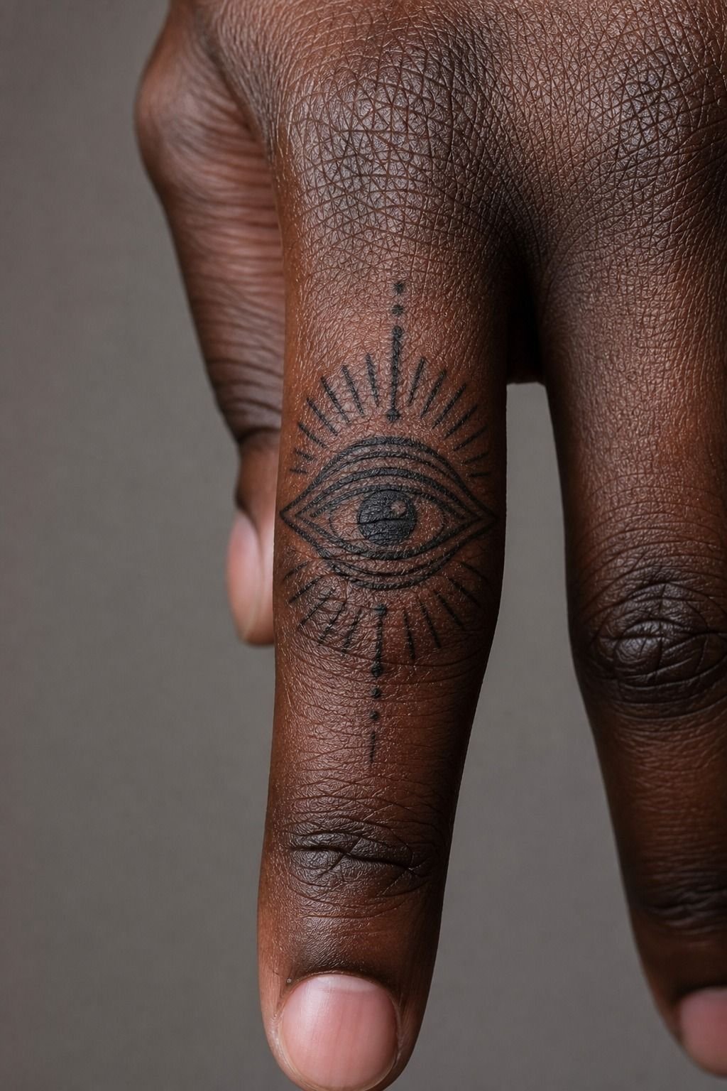 Third Eye Symbol Meets A High-Wear Finger