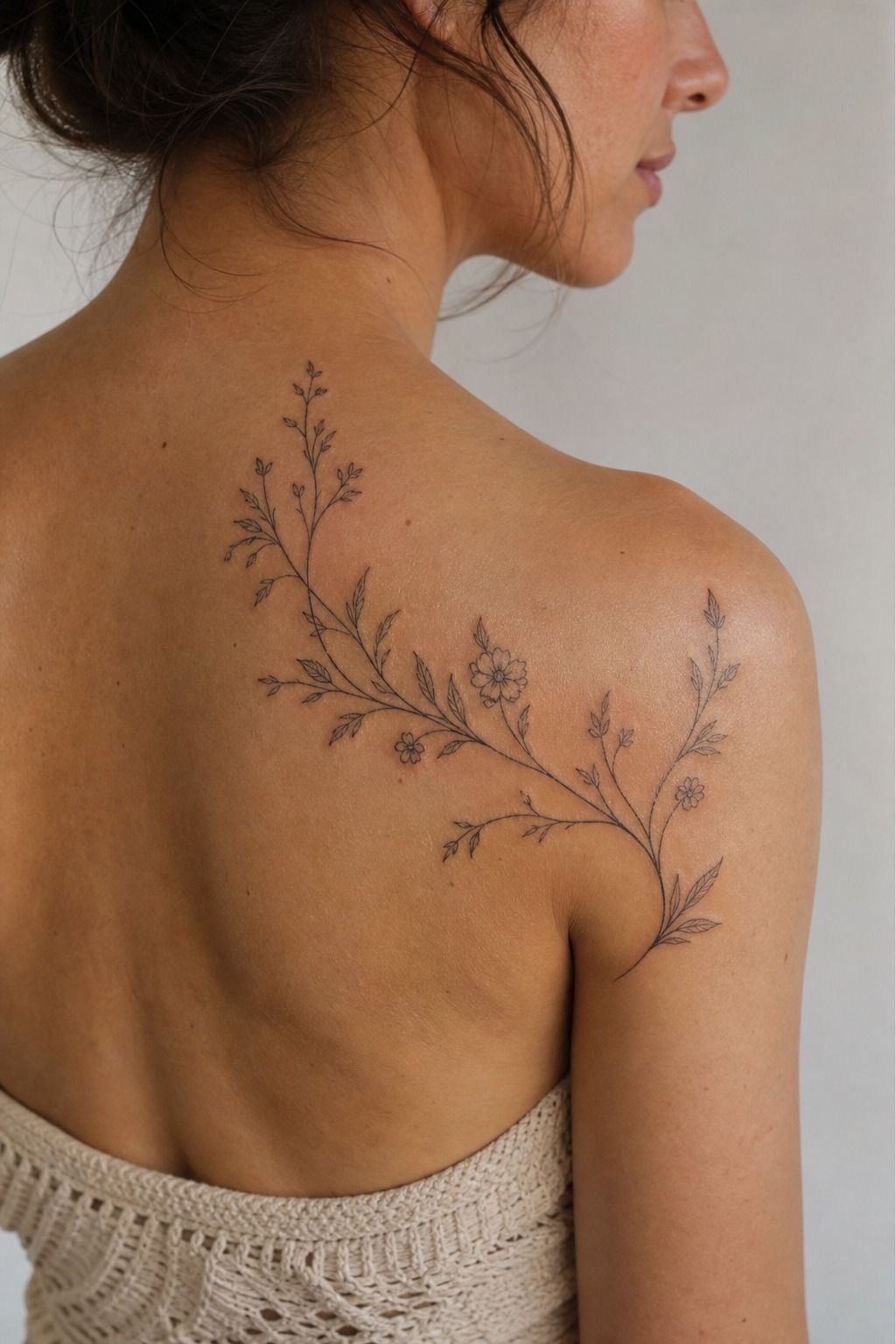 Spineward Floral Branch From the Shoulder Blade