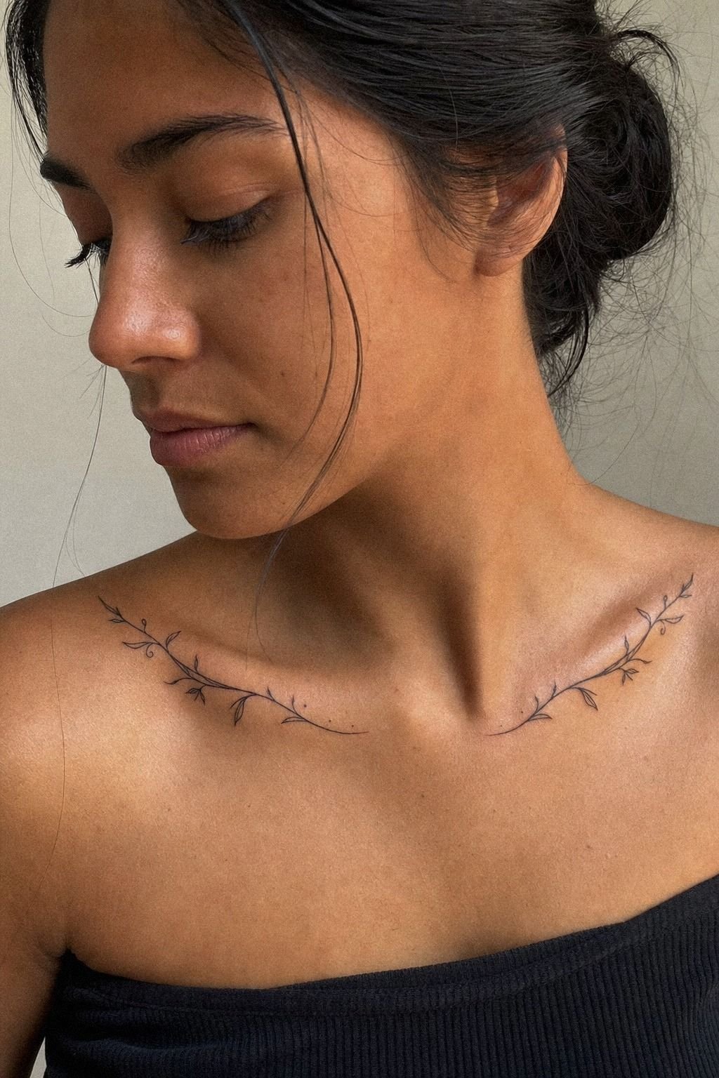 Keep Collarbone Tats Small And Balanced