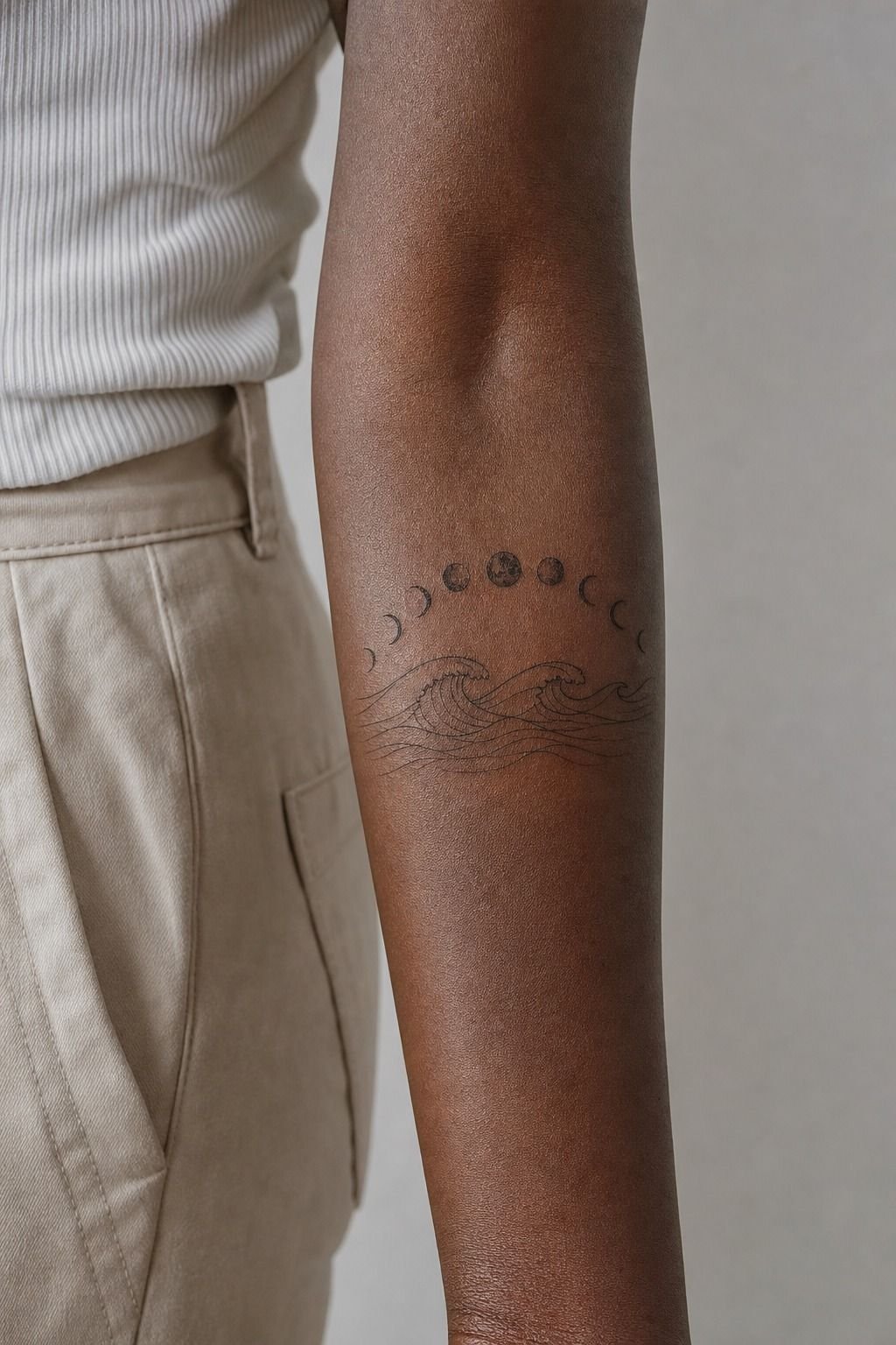 Add Moon Phases Above Rolling Waves