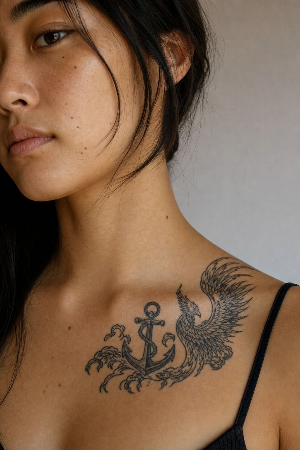 Anchor a Phoenix with Bold Black First