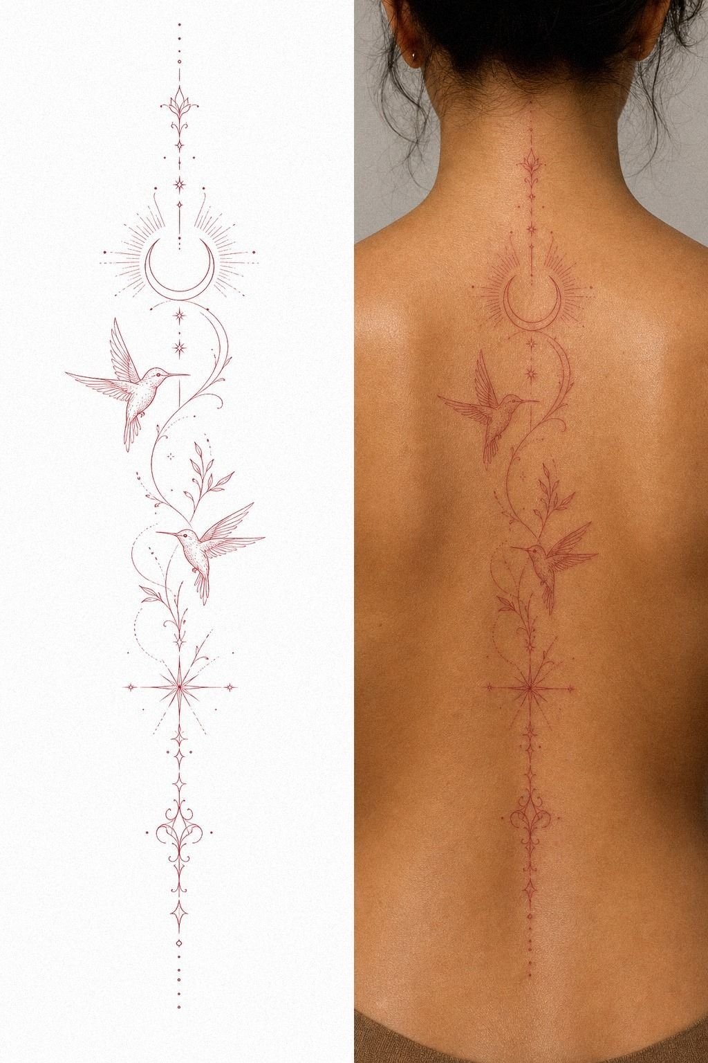 Keep Red Ink Minimal On Clavicle Skin