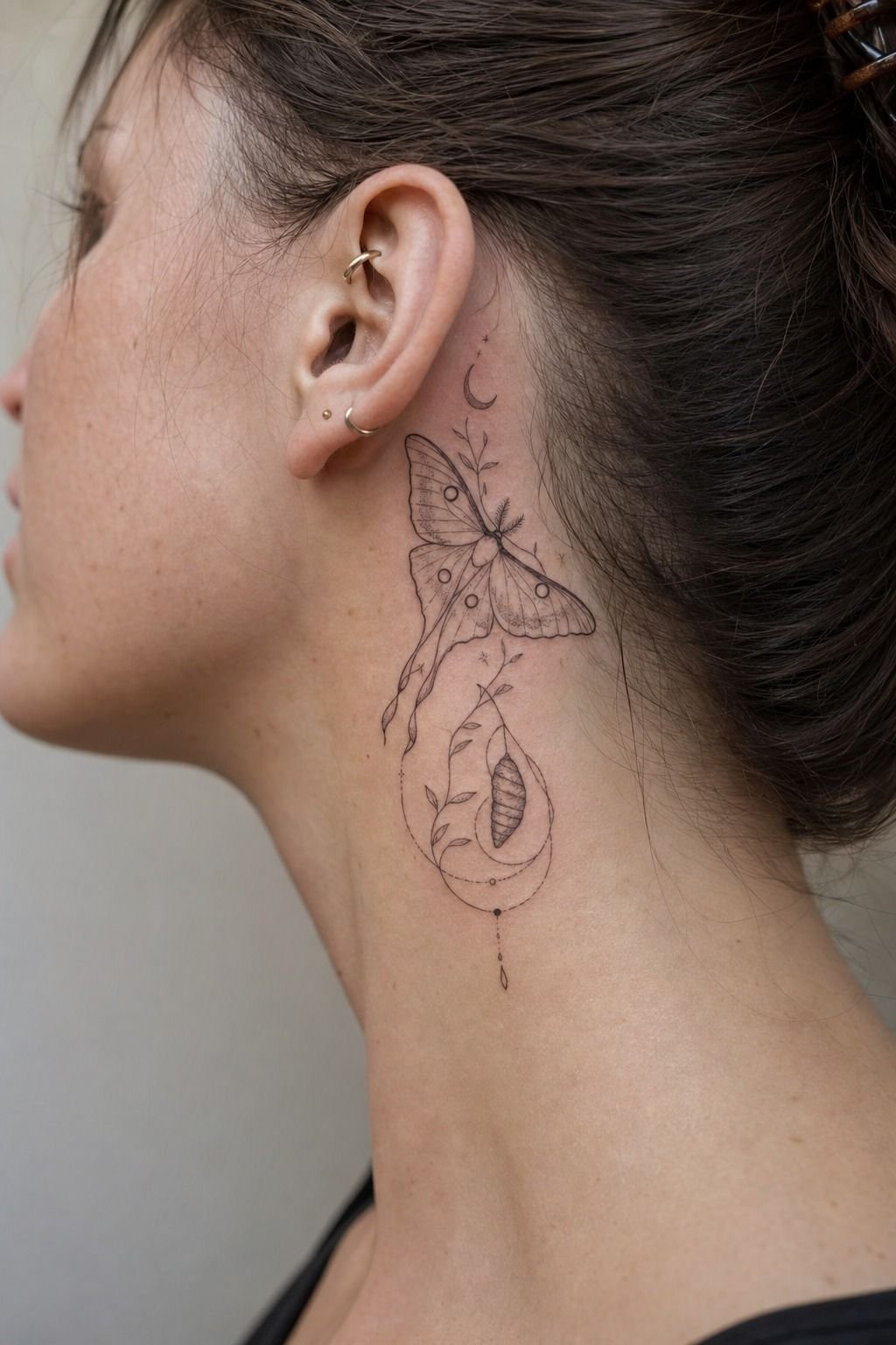 Luna Moth Tattoo With Death And Rebirth Symbolism