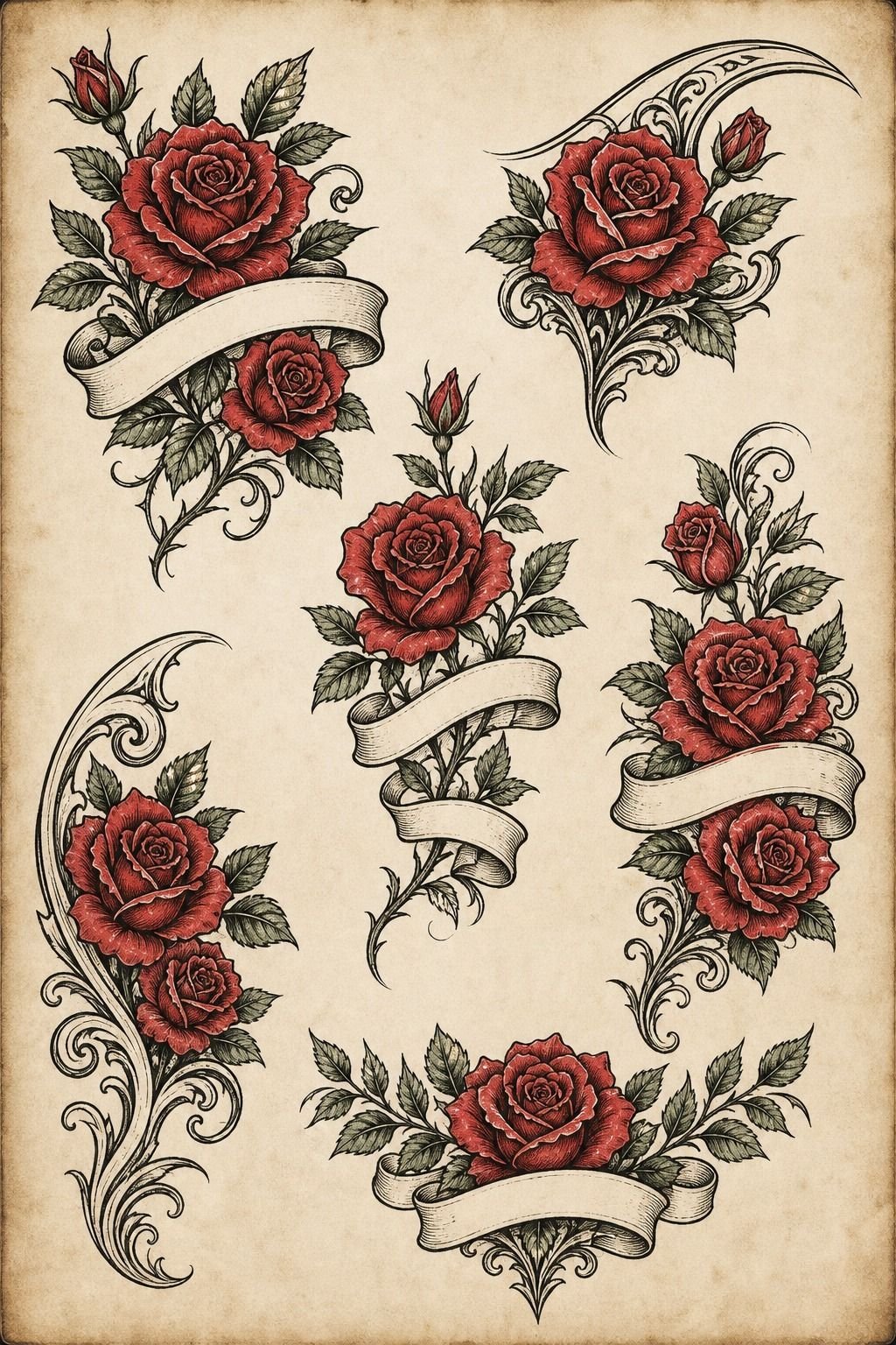 Plan A Rose And Banner Shoulder Piece