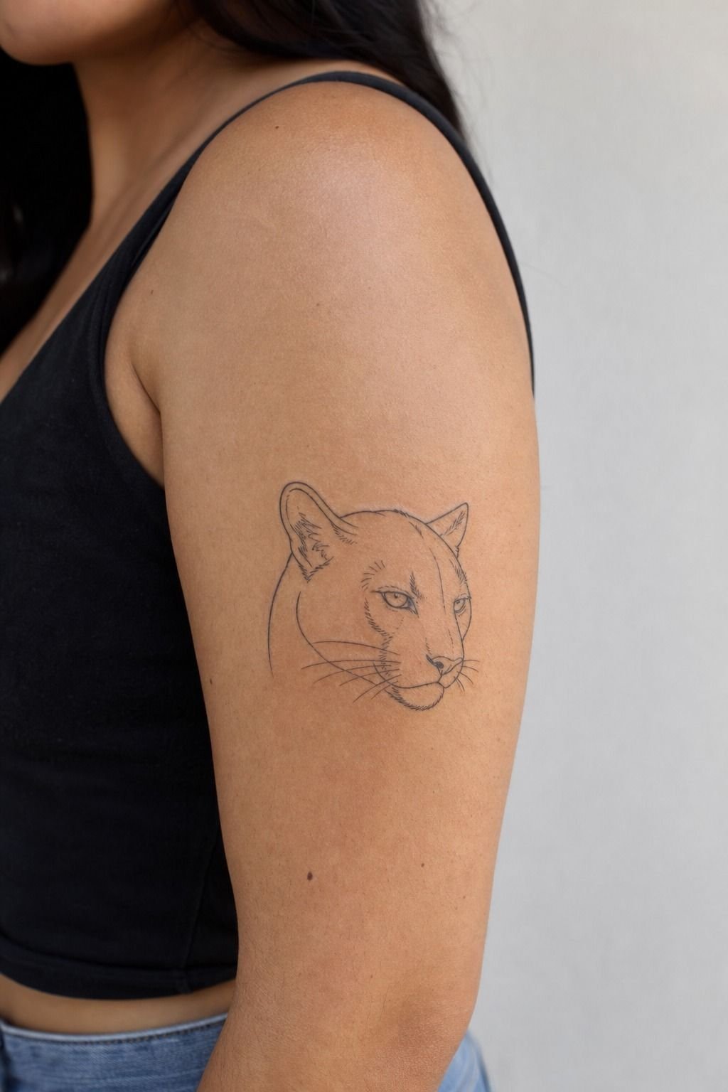 Choose A Panther Head For Upper Arm