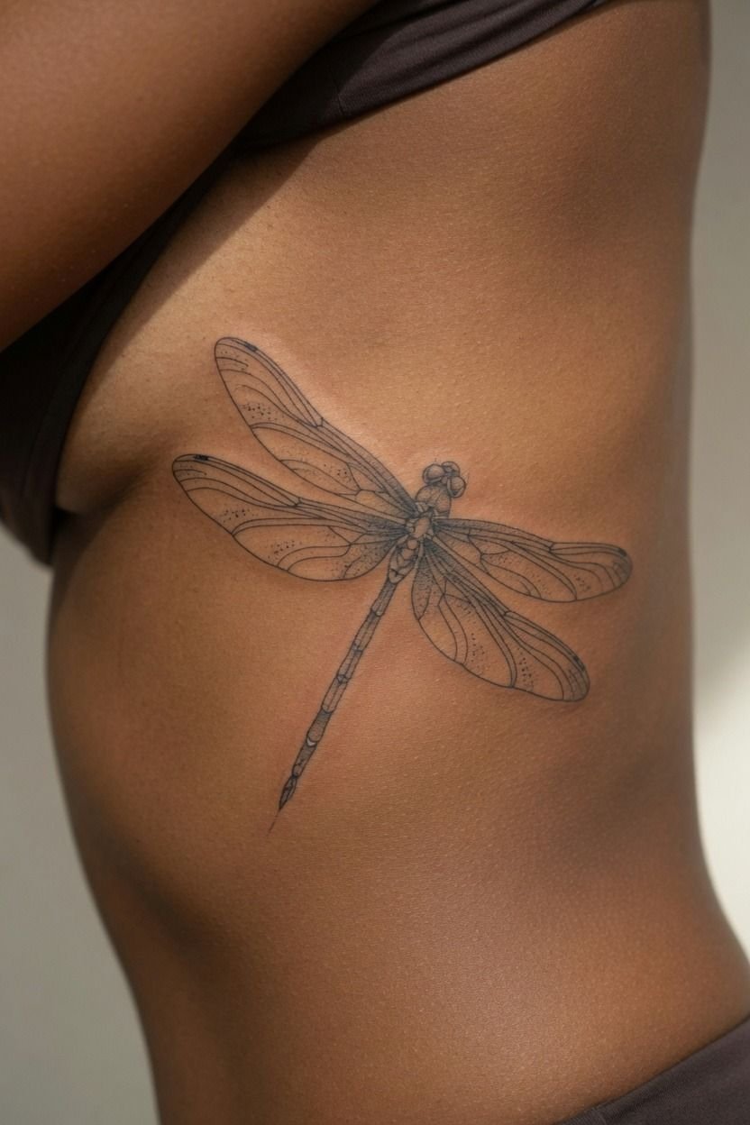 Plan Your Budget Around Dragonfly Tattoo Size And Detail