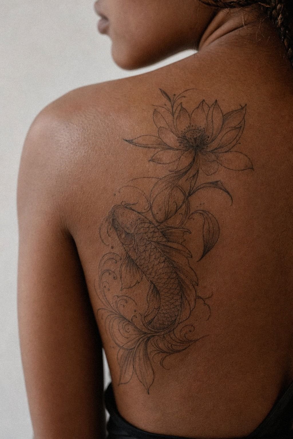 Open Skin Shoulder Blade Tattoo That Breathes