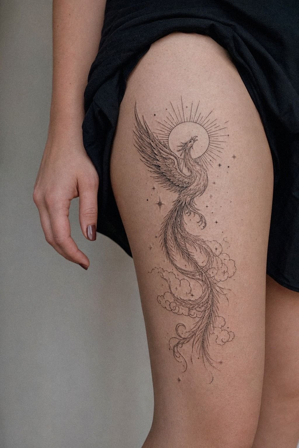 I Saved Black Thigh Tattoo References First