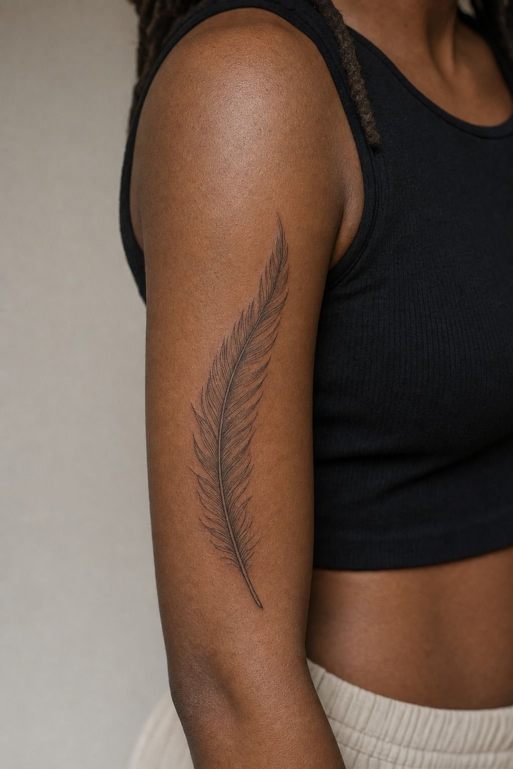 Keep Feather Texture Bold Enough