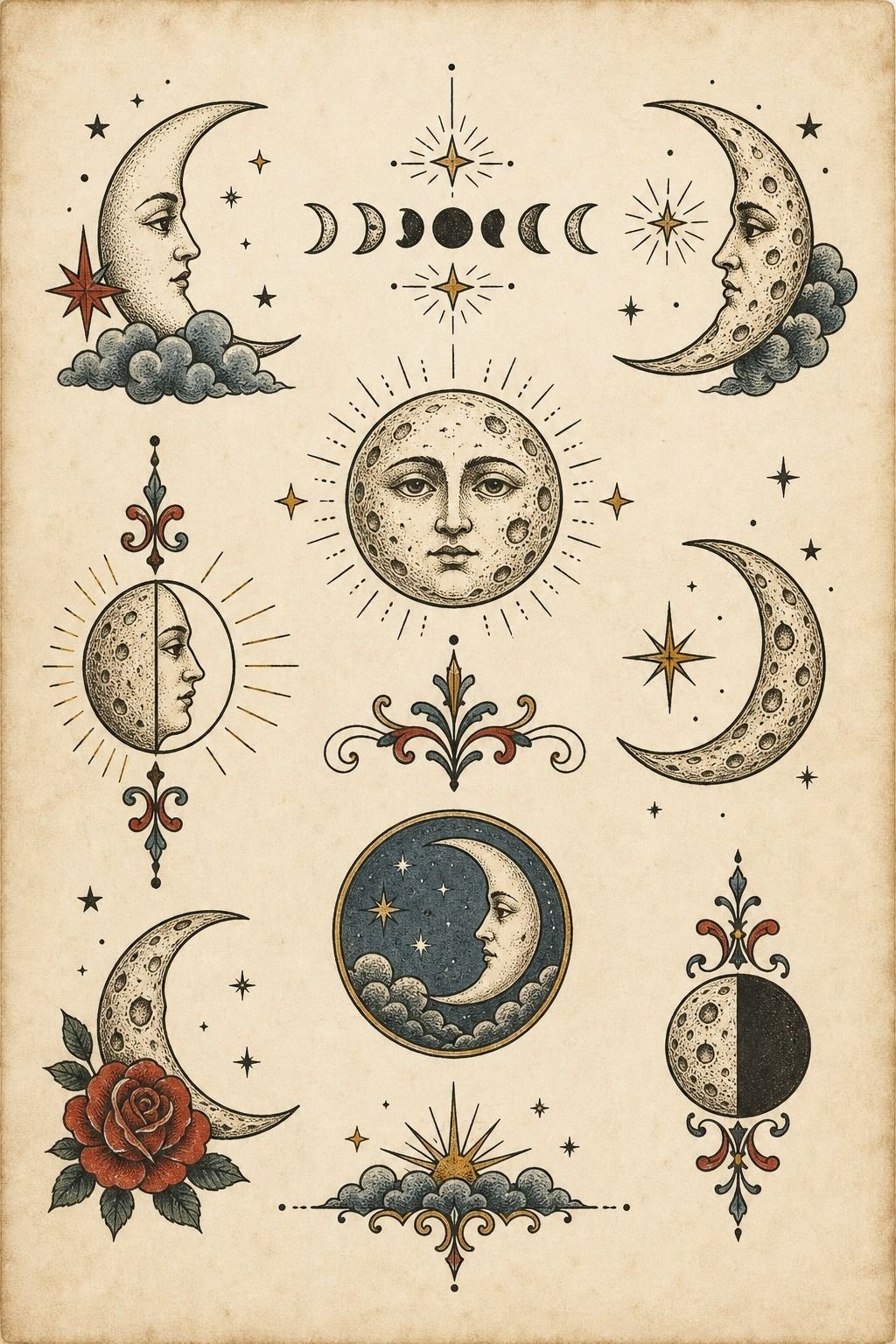 Add Moon Shapes Without Crowding The Ink