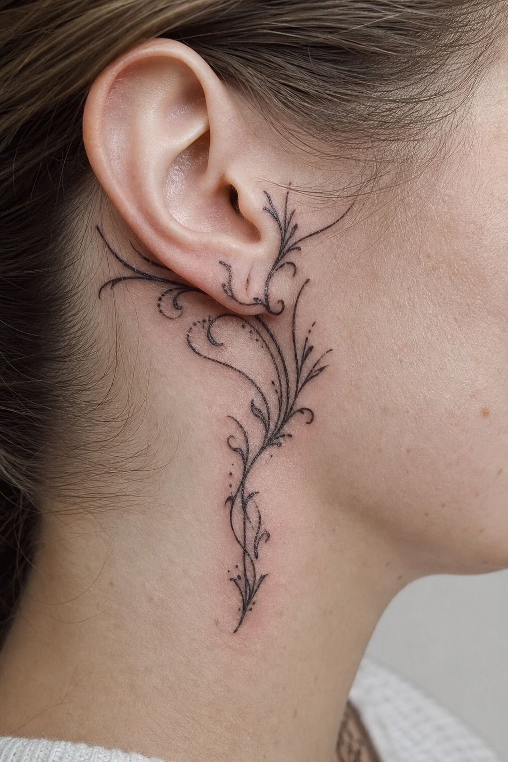 Plan Lettering Near The Jawline Carefully