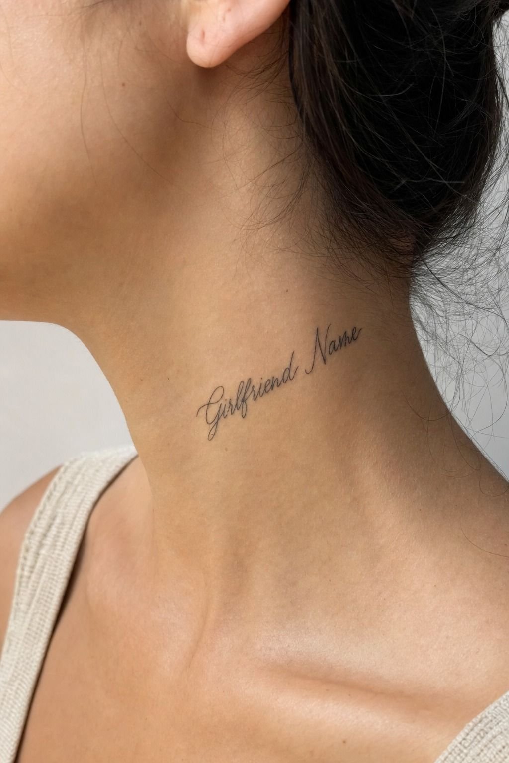 Should You Choose a Daring Girlfriend Name Neck Tattoo?