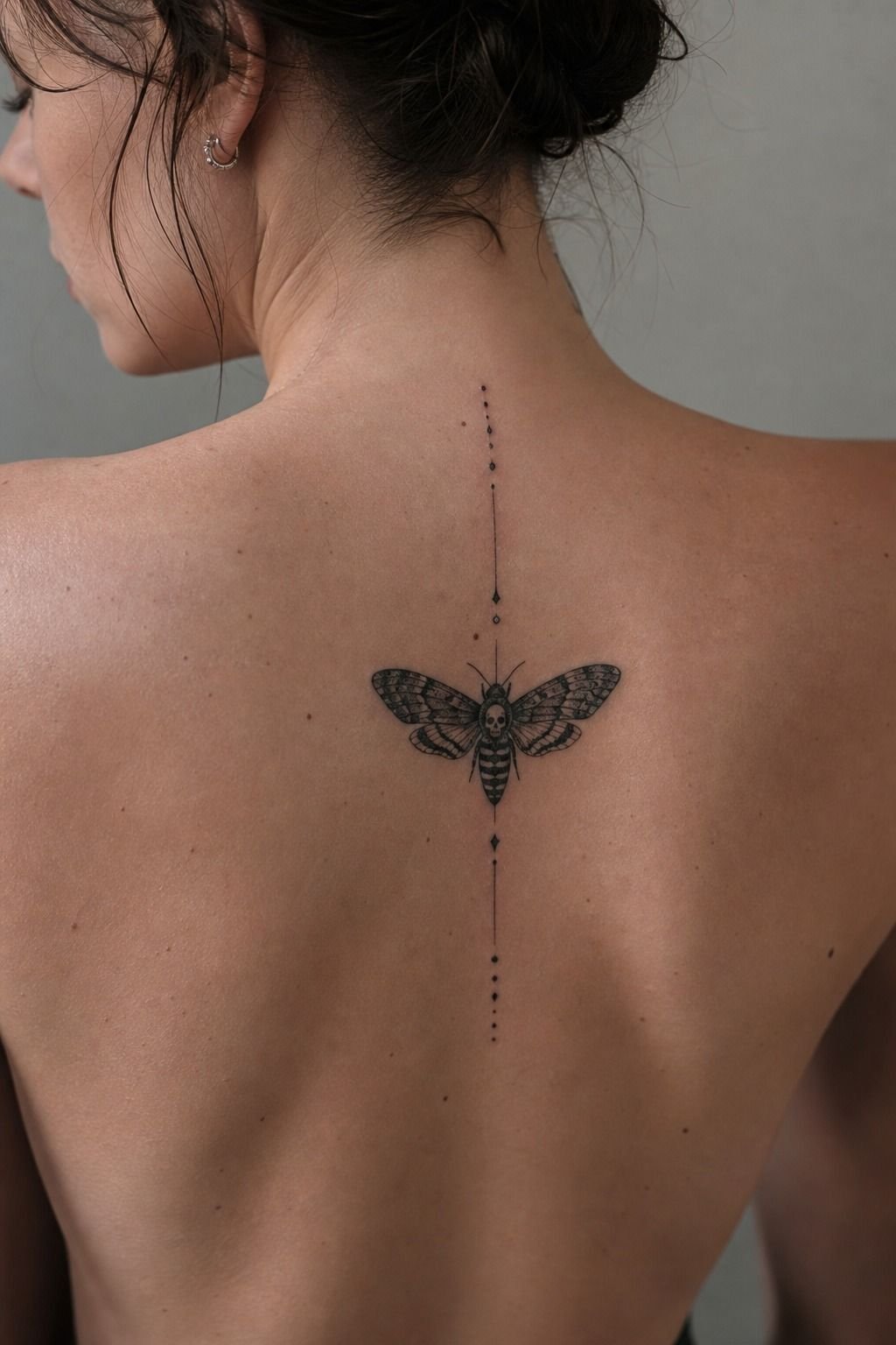 Start With A Clean Deathhead Moth Tattoo Silhouette