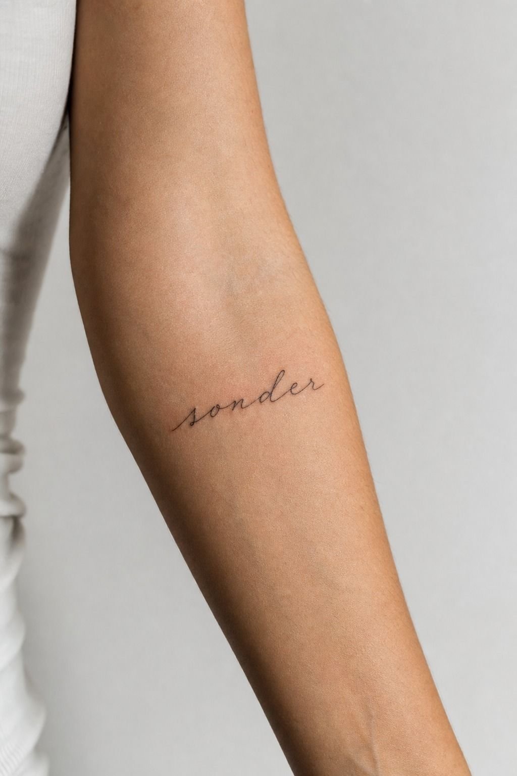 Pick A Rare Word Tattoo In Fine Line