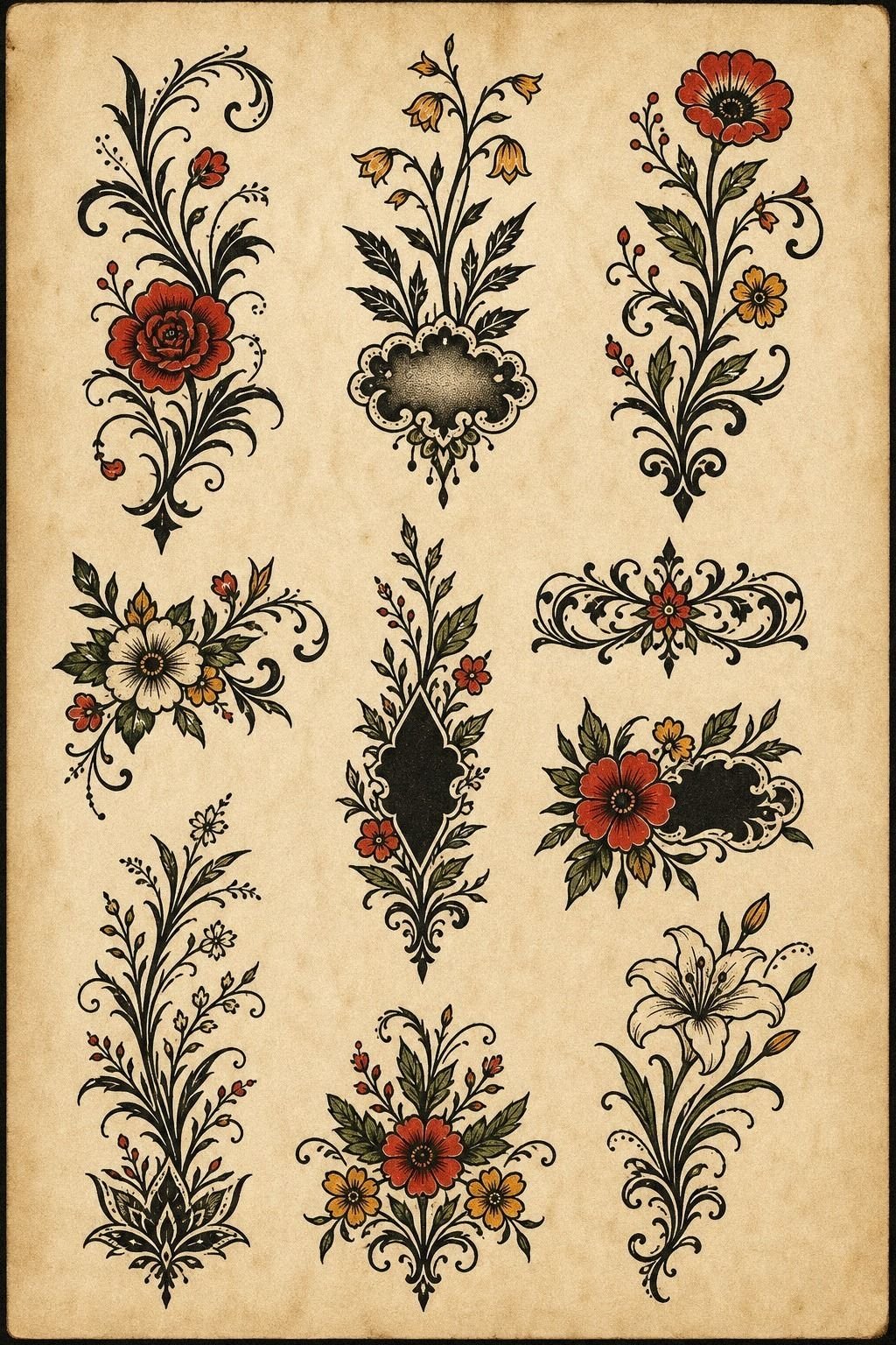Cover Ankle Names With Botanical Linework