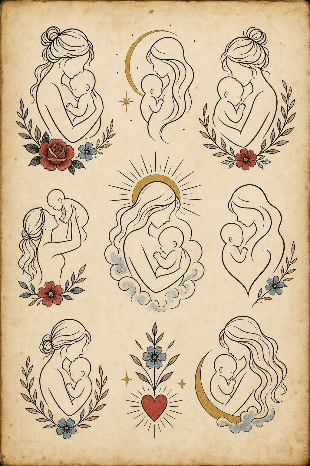 Keep the Mother-and-Baby Silhouette Simple