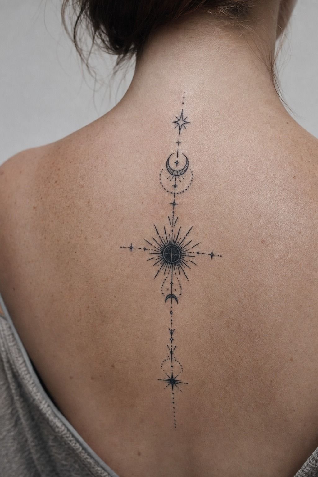 How I place small blackwork symbols for aging clients