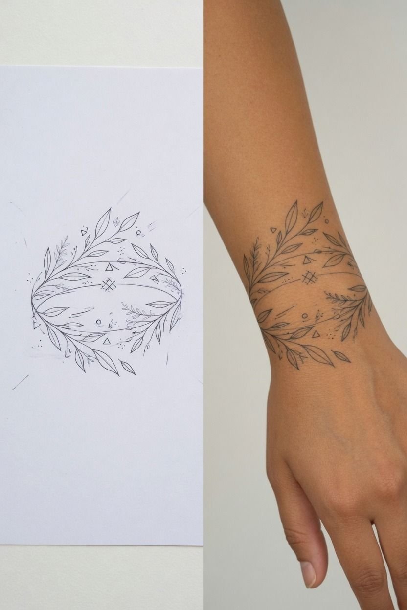 Balancing A Bracelet Tattoo With Natural Movement