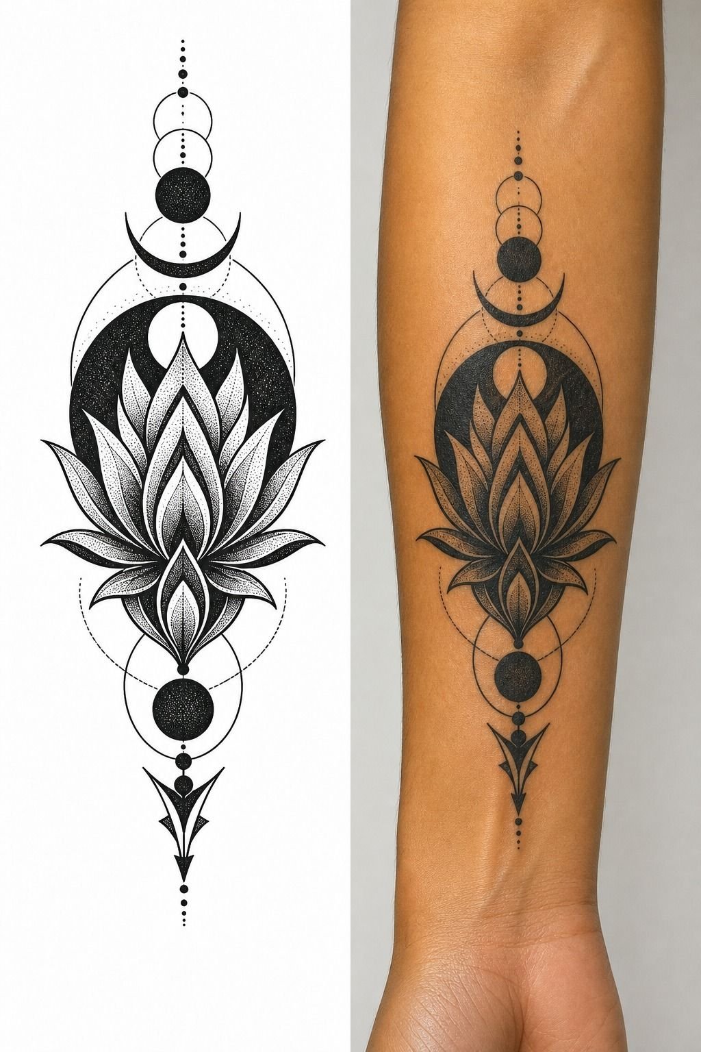 How I balance dotwork texture inside heavy black shapes