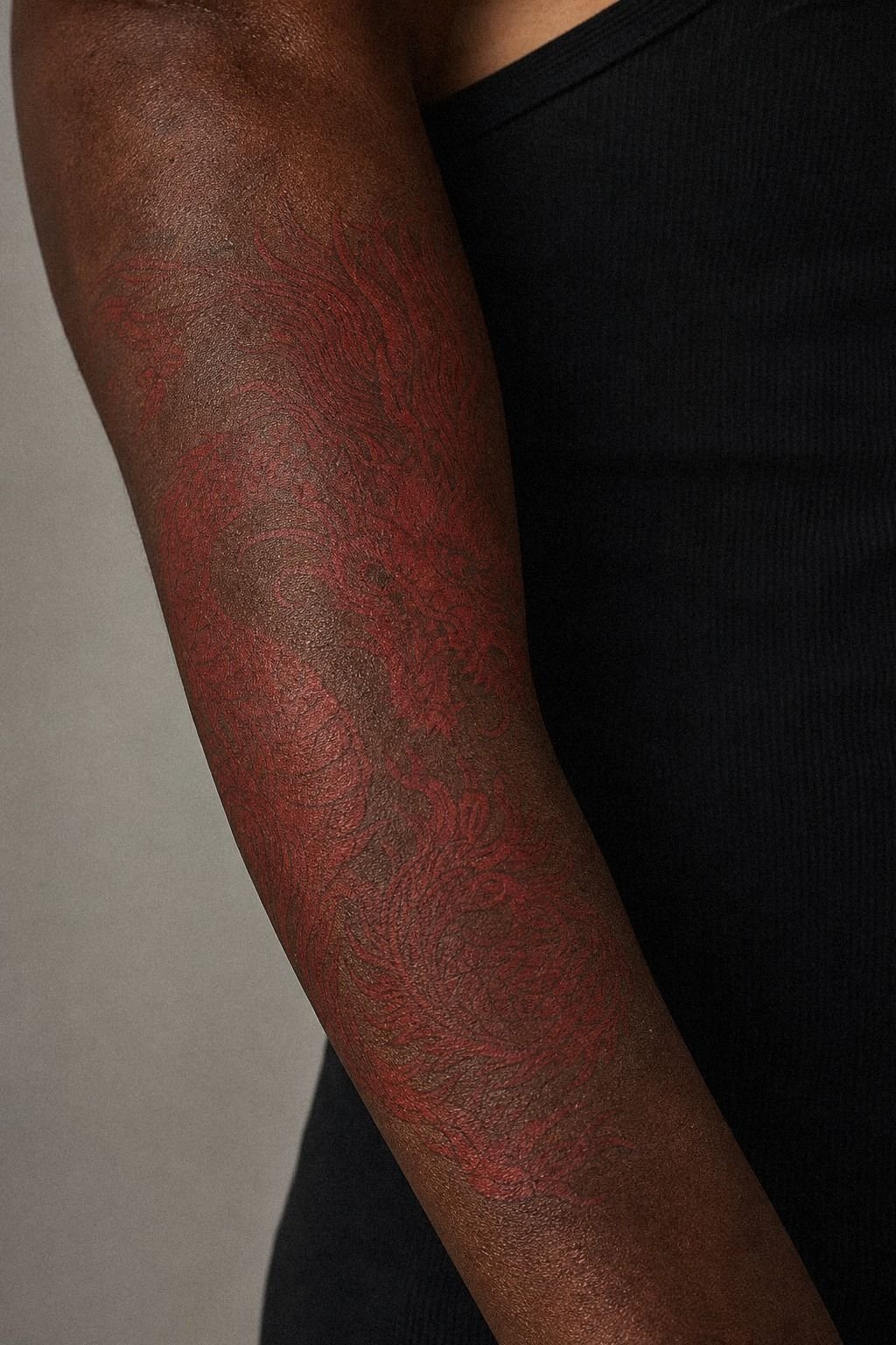 I Checked The Stencil Over Scarred Ink